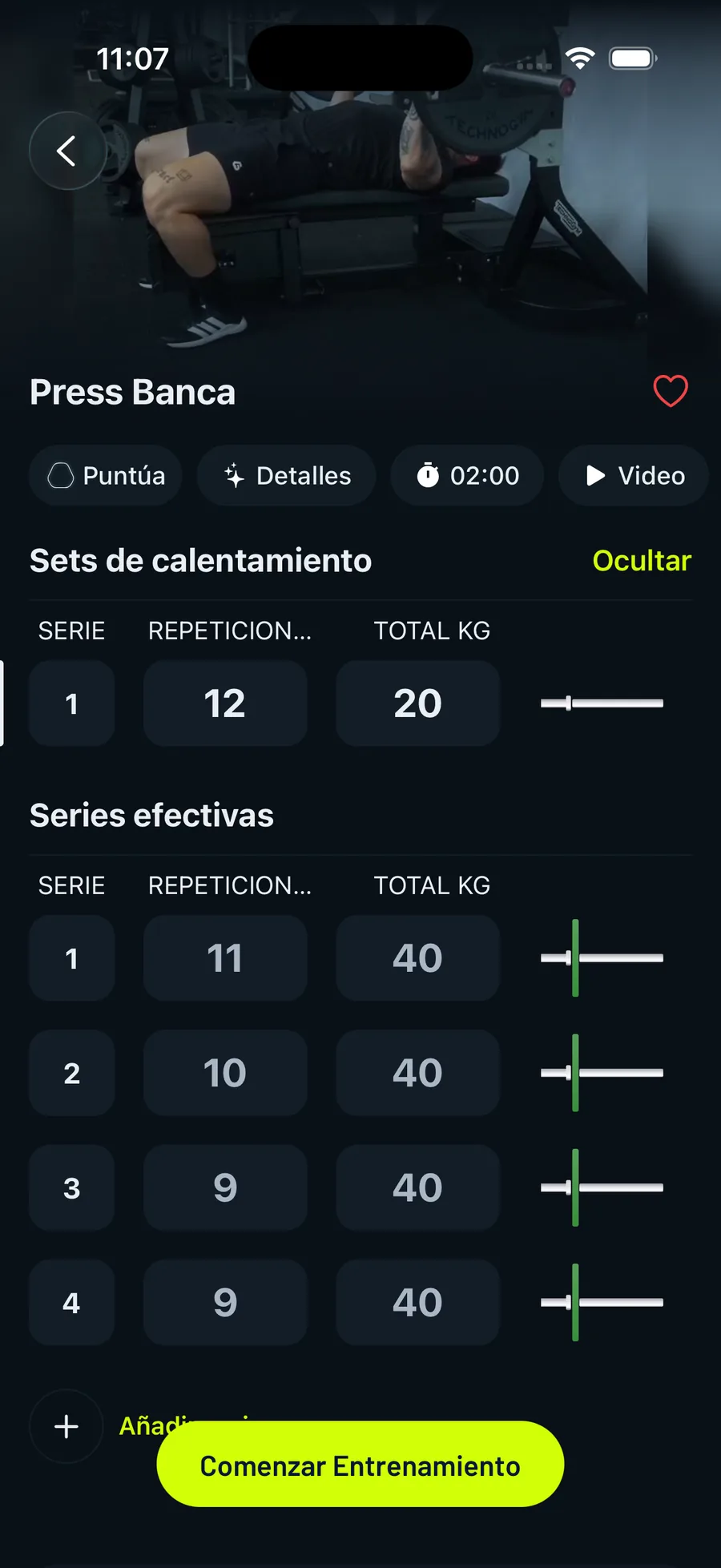Pantalla de insights que explica por qué subió el siguiente peso