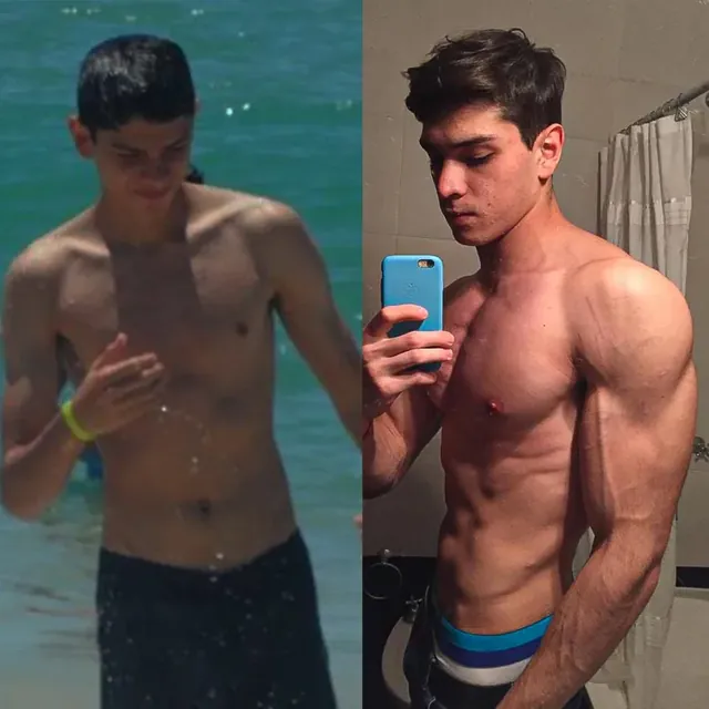 Arturo, before and after training with Hermes